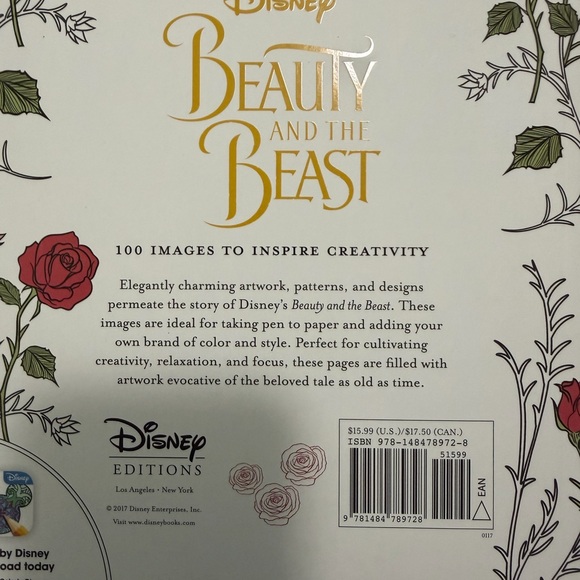 Disney Beauty and the Beast Art of Coloring Book - Picture 4 of 5